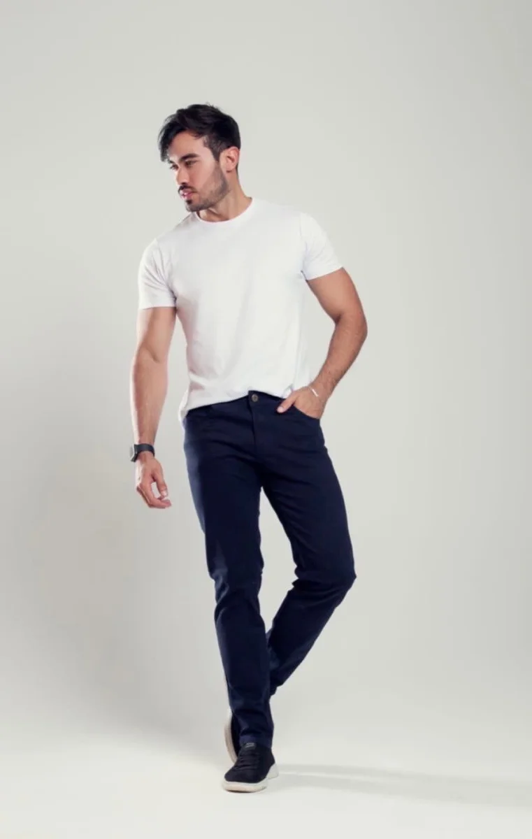 CALÇA MASCULINA AZUL MARINHO