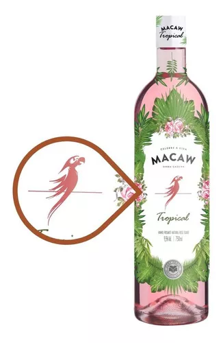 Vinho Frisante Macaw Rose 750ml