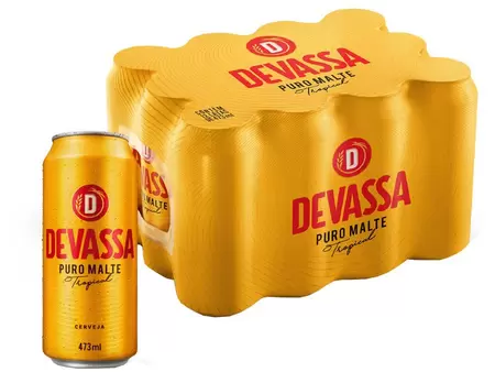 Devassa Latão 473 ml caixa com 12 unidades