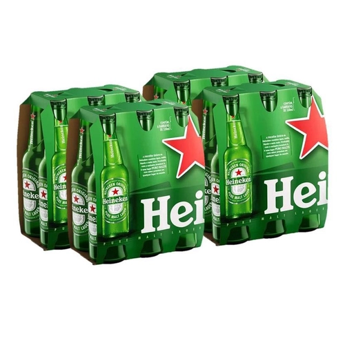Heineken Long Neck 330ml Pack com 24 unidades
