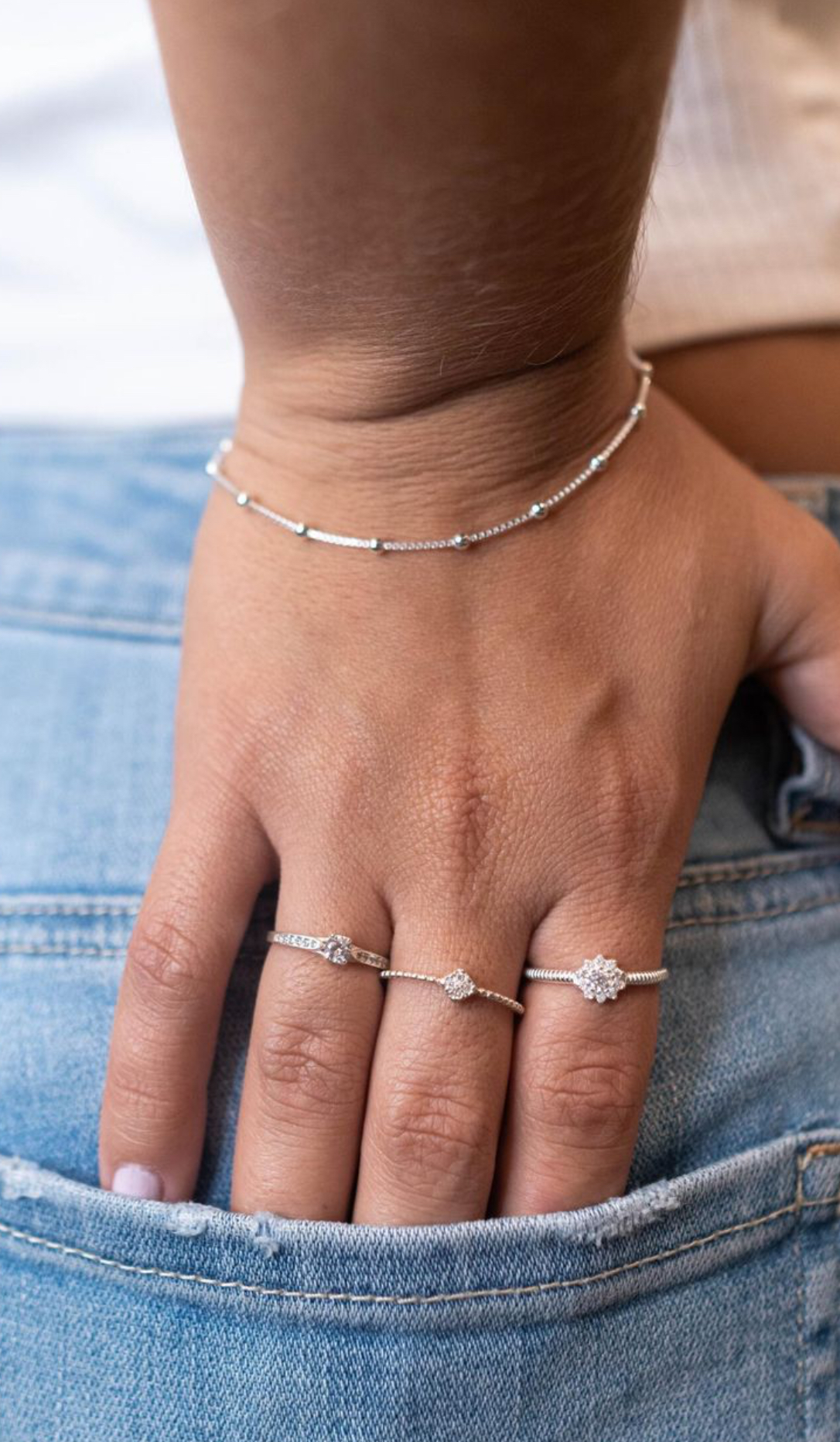 Pulseira feminina bolinha