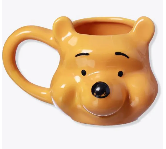 Caneca 3D Ursinho Pooh em Porcelana 500ml - Zona Criativa