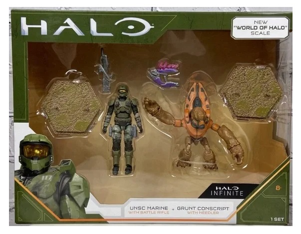 Articulado Halo set - Unsc Marine e Grunt Conscript