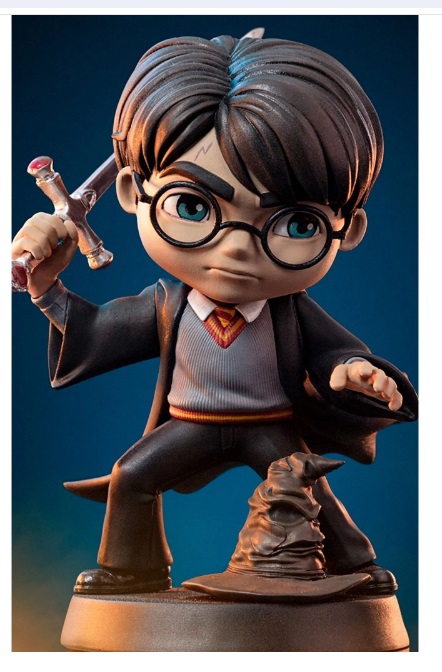 Estátua Harry Potter With Sword of Gryffindor - Harry Potter - MiniCo - Iron Studios