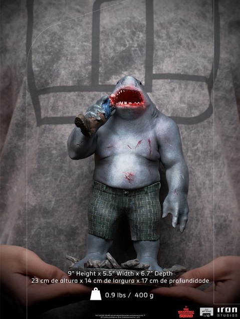 Estátua King Shark - The Suicide Squad - 1/10 - Iron Studios