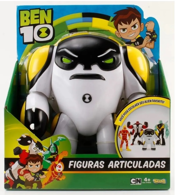 Bala De Canhão - Ben 10 - Figura Articulada  25 CM - Sunny