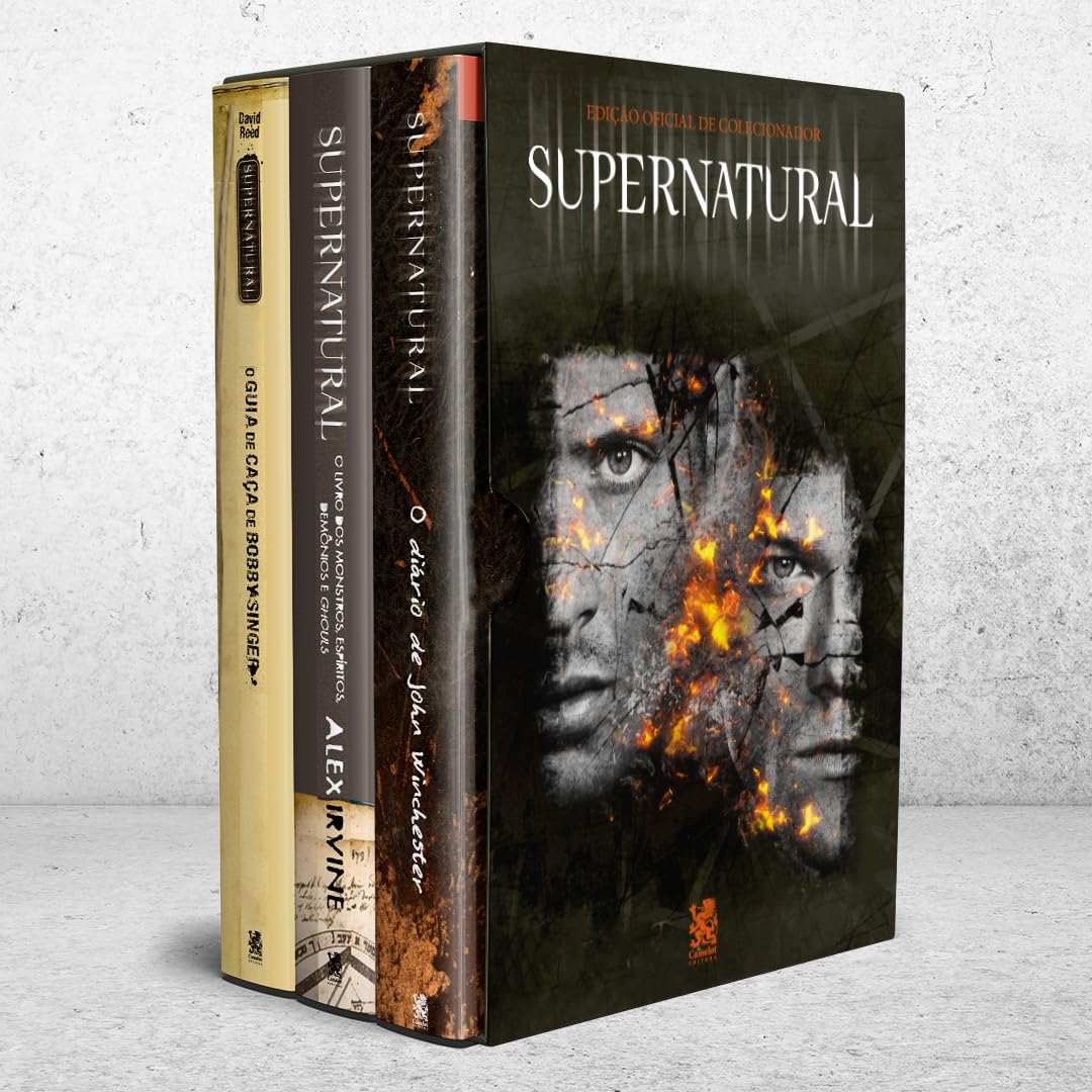 Coleção Supernatural - Edição Oficial de Colecionador - Box com 3 Livros + pôster + 3 marcadores Capa comum