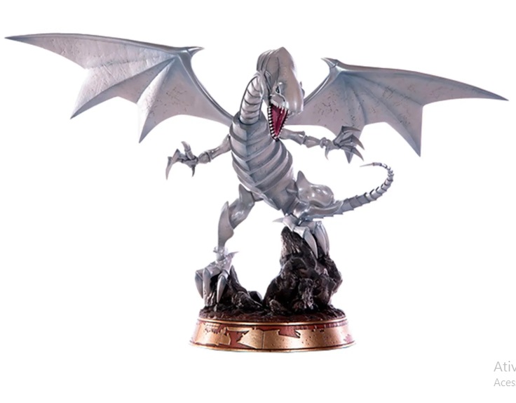 Estátua Dragão Branco de Olhos Azuis - Yu Gi Oh - Standard White Edition - First 4 Figures