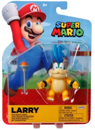 Boneco Larry De 9cm Com Varinha Mágica - Super Mario
