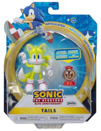 Boneco Articulado Tails de 8cm - Sonic