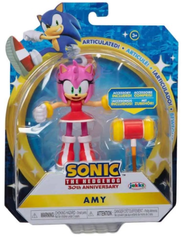 Boneco Articulado Amy de 10cm - Sonic