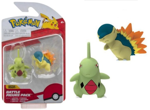 Boneco Pokémon Larvitar E Cyndaquil Battle Figure Pack - Sunny