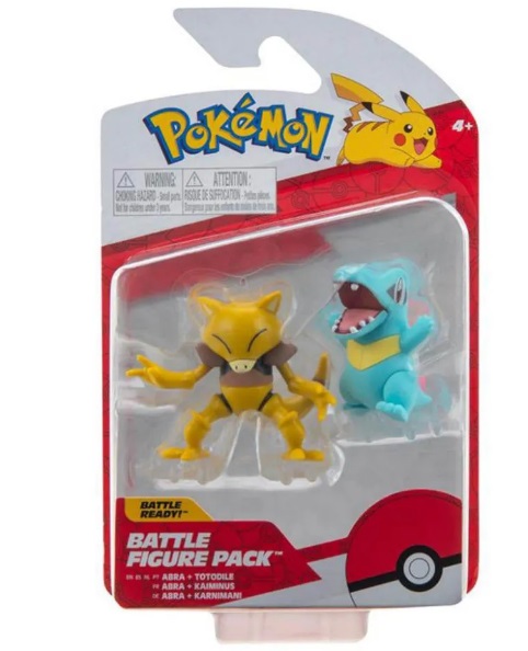 Pokémon Battle Ready Figura Pack Abra e Totodile - Sunny