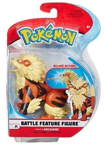 Figura Pokémon - Arcanine - Battle Feature Figure - 09 cm - Sunny