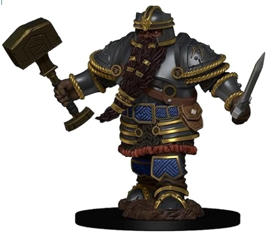 Dungeons & Dragons: D&D Icons of the Realms Premium Figures: Dwarf Male Fighter, RPG