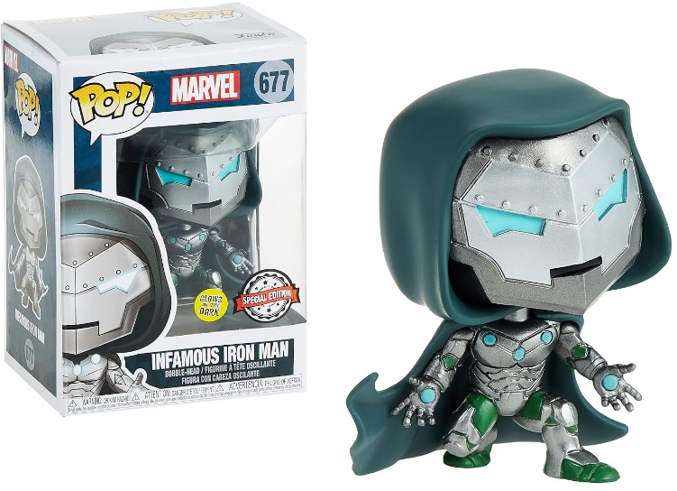 Funko Marvel - Infamous Iron Man - Brilha no Escuro