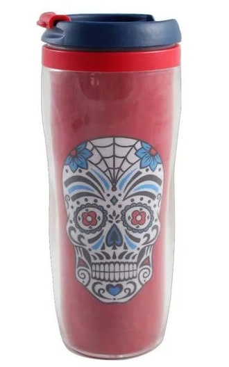 Copo Viagem Caveira Mexicana 300 Ml