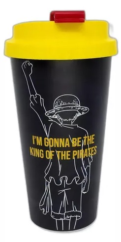 Copo Viagem Bucks One Piece Straw Hat Skull Luffy - 500ml