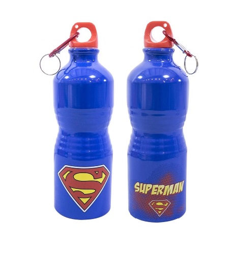 Garrafa Squeeze Superman Azul - DC Oficial 600 mL