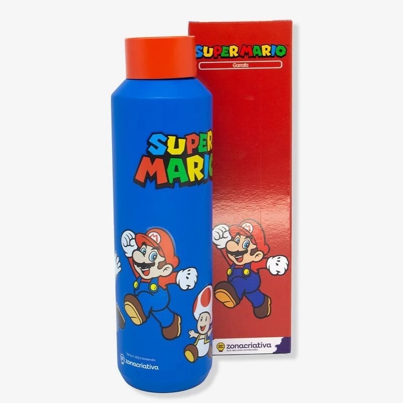 Garrafa Acqua Turma Super Mario 600ml