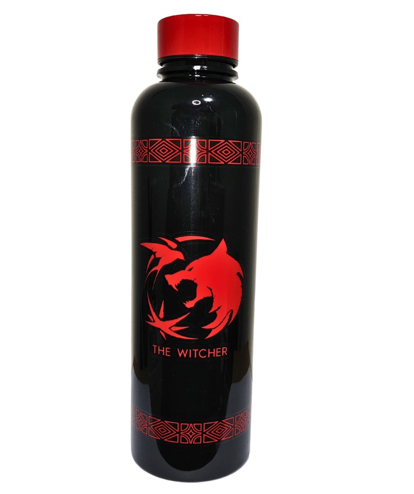 Garrafa The Witcher Preta e Vermelha Beast 750ml