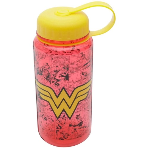 Garrafa Tampa Amarela Wonder Woman Logo