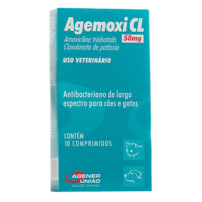 AGEMOXI CL 50MG - AGENER UNIAO 10 COMP (95)