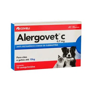 ALERGOVET C 0,7MG - COVELI 10 COMP (2627)