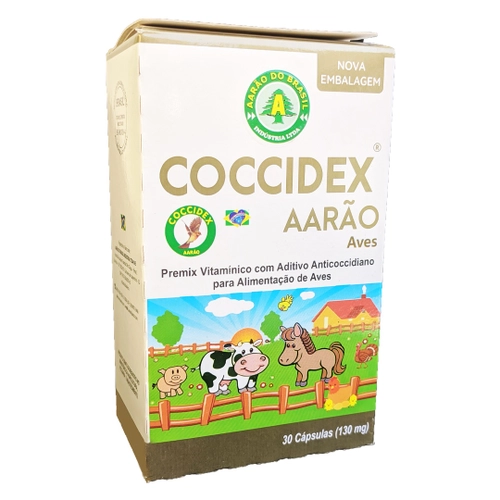 COCCIDEX CAPSULAS 130MG - AARAO DO BRASIL 30 UNID (2103)
