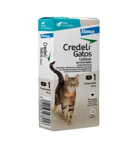 CREDELI GATOS 48MG (2,1 A 8KG) - ELANCO 1 COMP (1653)