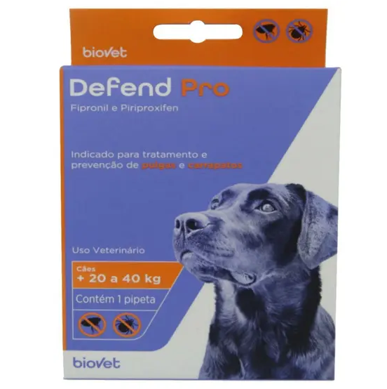 DEFEND PRO (CAES +20 A 40KG) - BIOVET 1 PIPETA (3061)