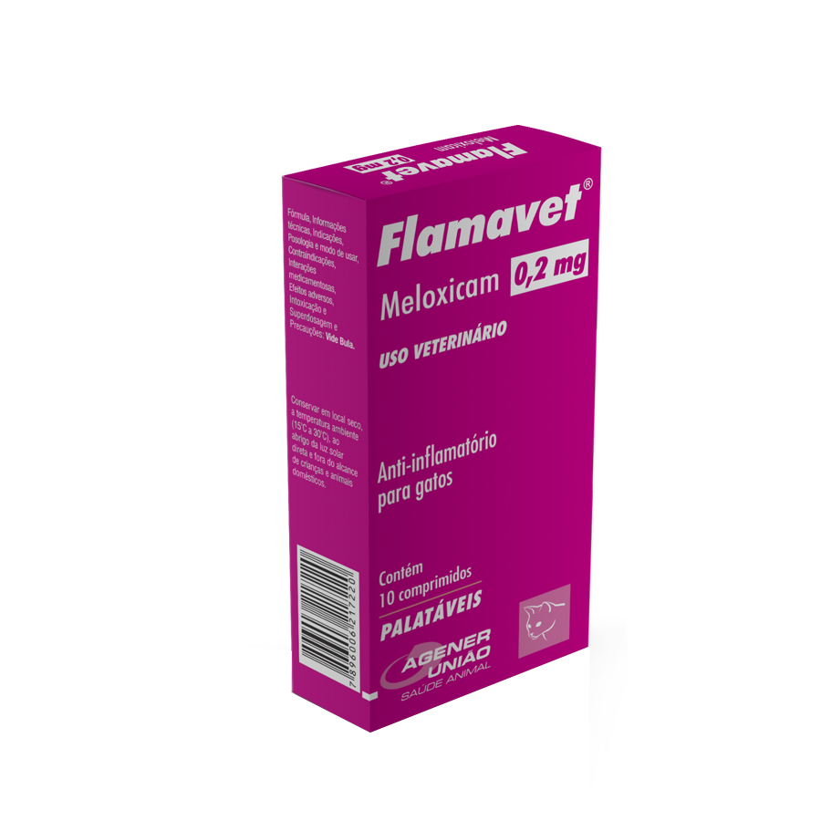 FLAMAVET 0,2MG - AGENER UNIAO 1 COMP (2633)