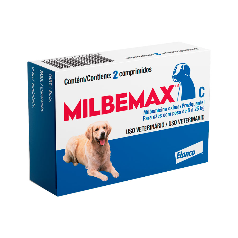 MILBEMAX CAES (DE 5 A 25KG) - ELANCO 2 COMP (1540)