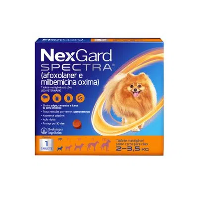 NEXGARD SPECTRA 2 - 3,5KG (PP) - MERIAL 1 COMP (2622)