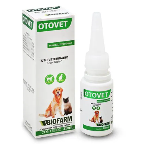 OTOVET SOLUCAO OTOLOGICA - BIOFARM - 20ML (597)