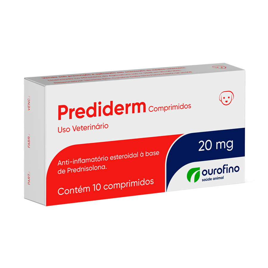 PREDIDERM 20MG - OUROFINO 10 COMP (1768)