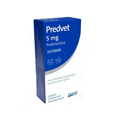 PREDNISOLONA 5MG - PROVETS 10 COMP (2865)