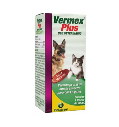 VERMEX PLUS ANTI-HELMINTICO - INDUBRAS 20ML (54)