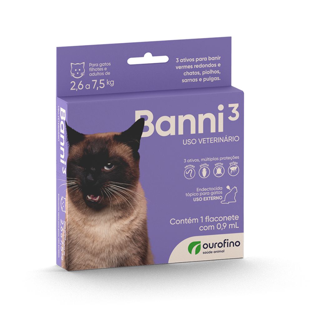 BANNI3 (2,6 A 7,5 KG) - OUROFINO 0,9ML (2054)