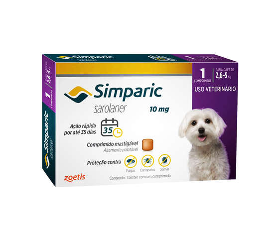 SIMPARIC (2,6 A 5 KG) 10MG - ZOOETIS UNID (1267)