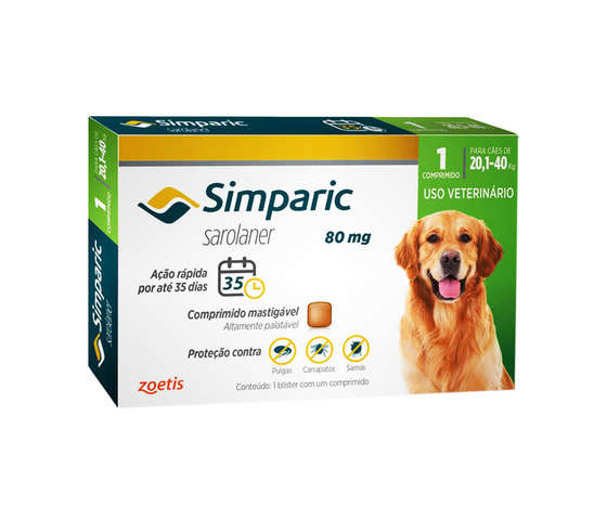 SIMPARIC (20,1 A 40 KG) 80MG - ZOOETIS UNID (1971)