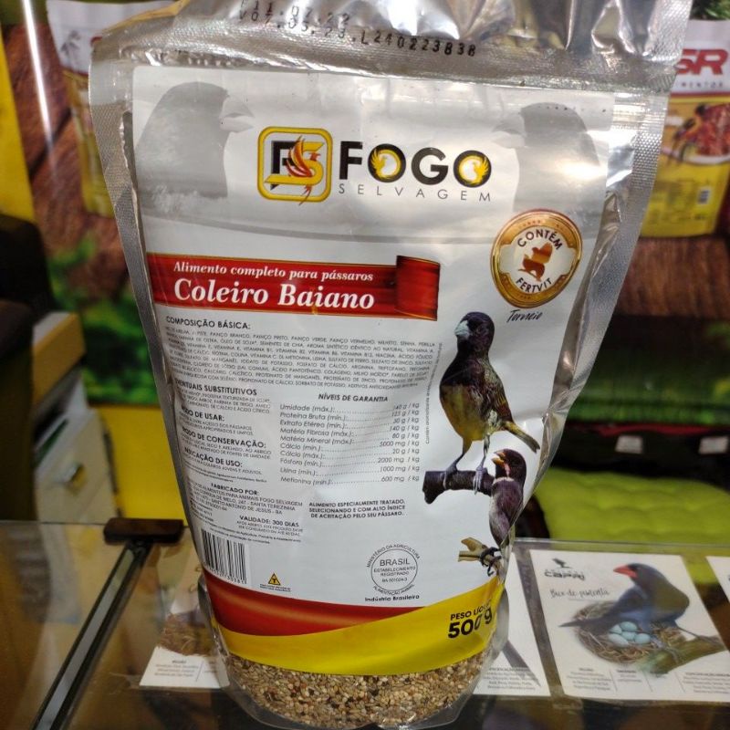 COLEIRO BAIANO (C/ FERTVIT) - FOGO SELVAGEM 500G (3279)