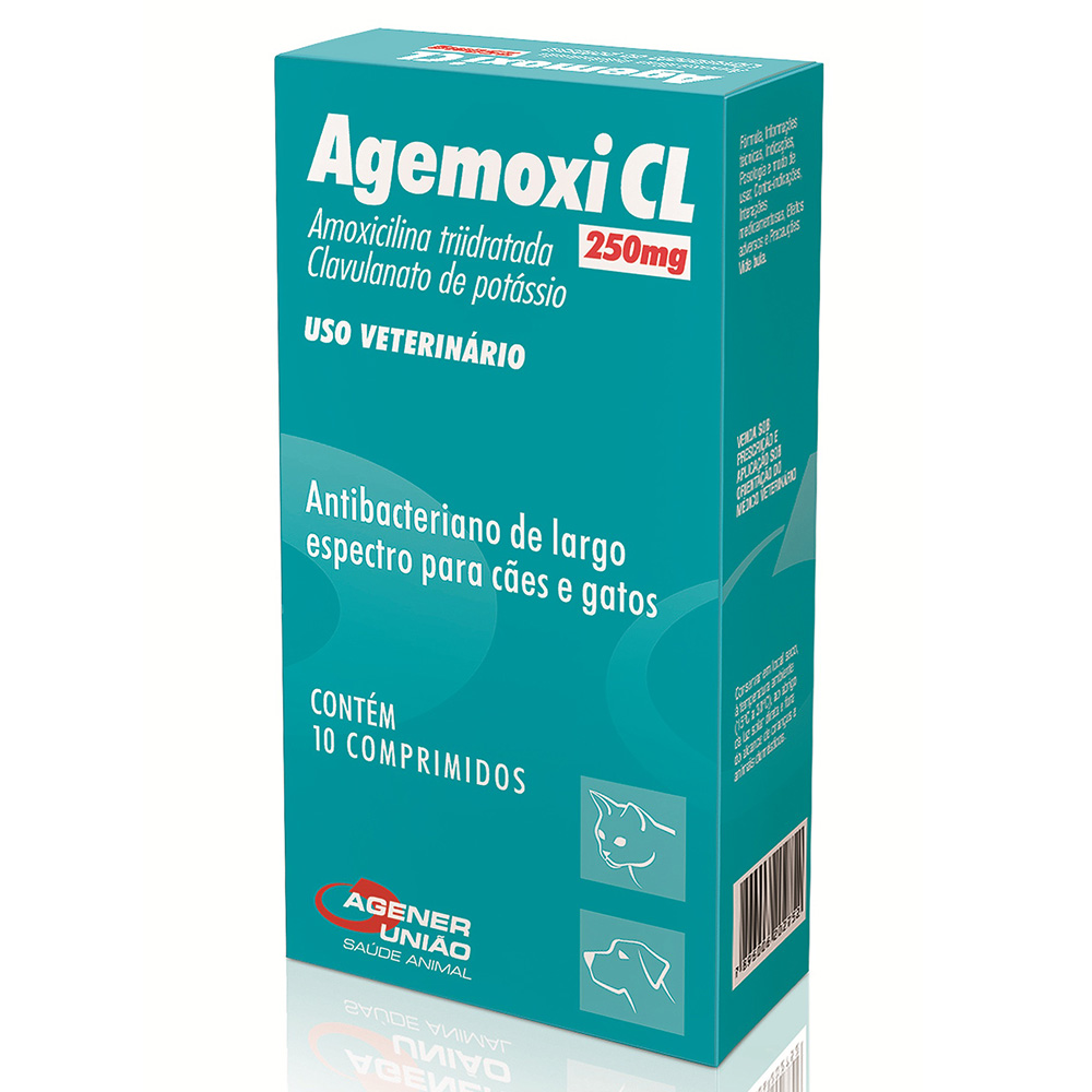 AGEMOXI CL 250MG - AGENER UNIAO 10 COMP (3341)
