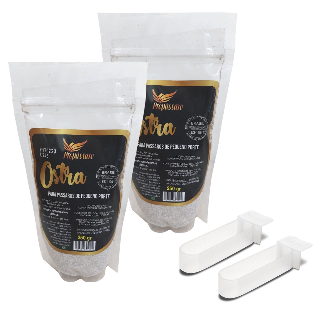 FARINHA DE OSTRA - ANIMAIS E CIA 250G (983)