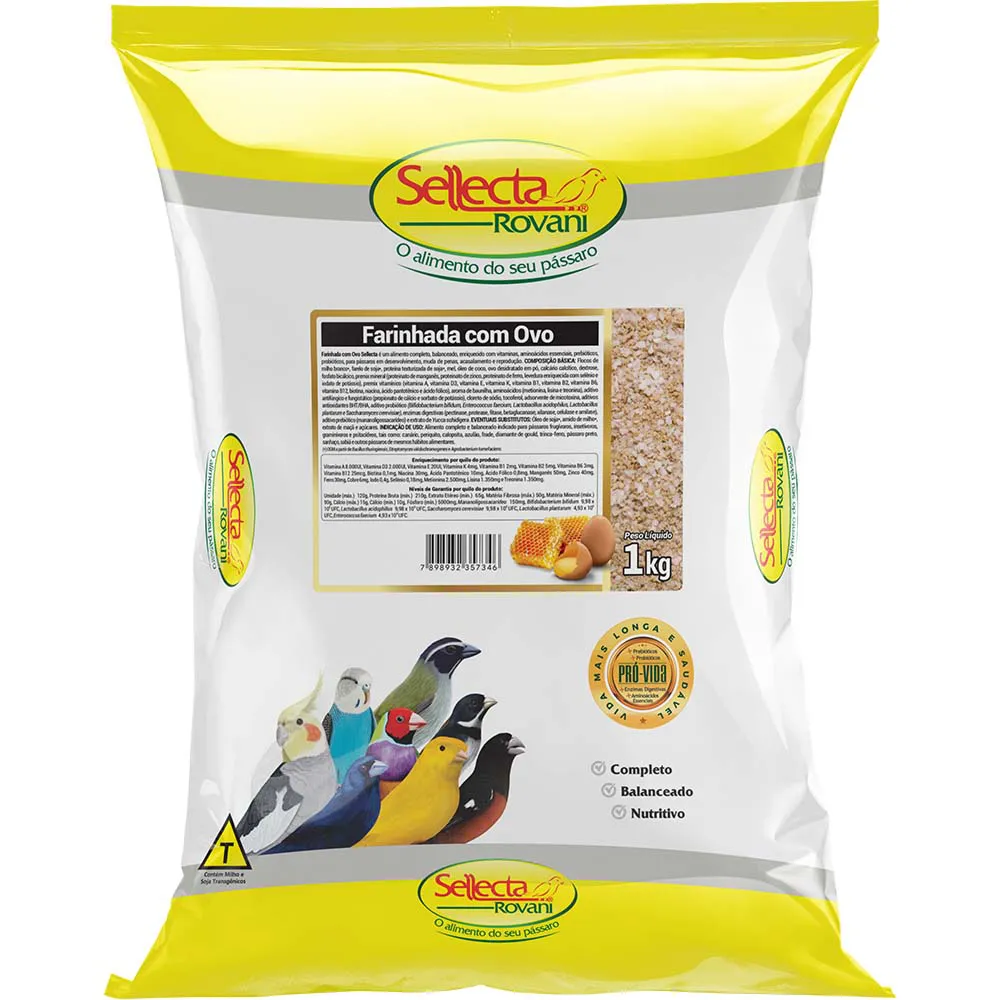 FARINHADA C/ OVO - SELLECTA BIRDS 1KG (521)