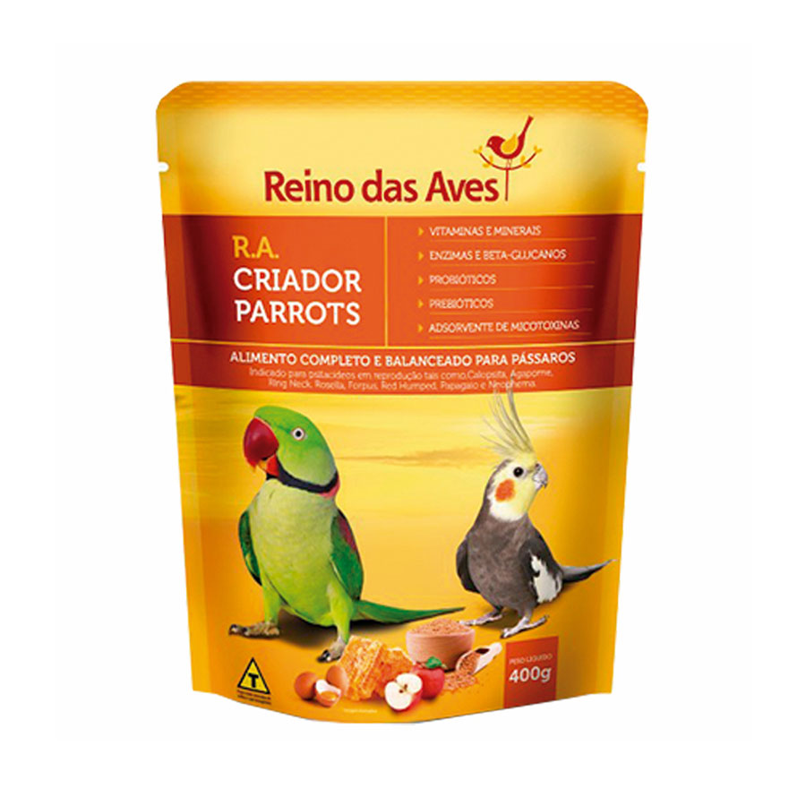 FARINHADA R.A. CRIADOR PARROTS - REINO DAS AVES 400G (757)