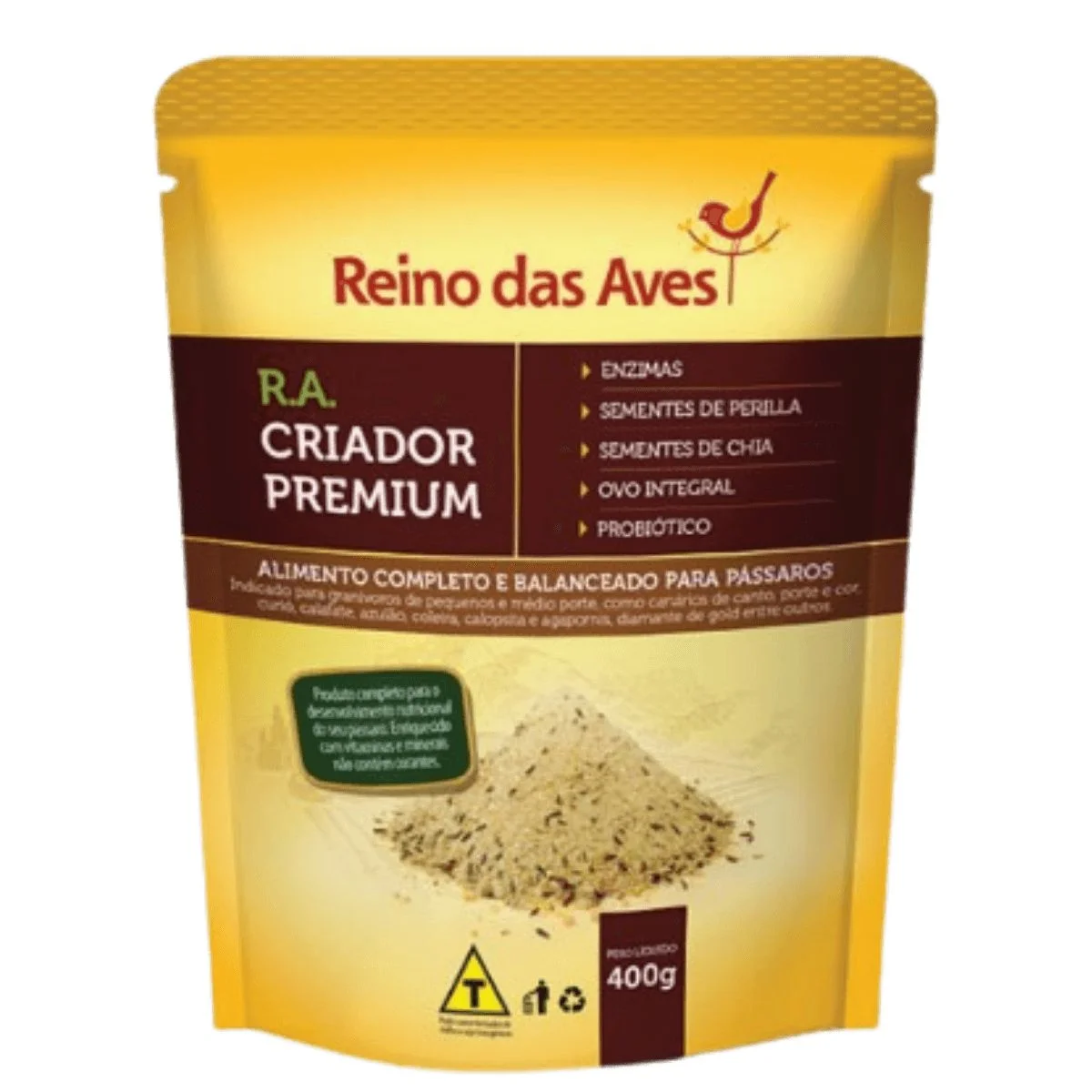 FARINHADA R.A. CRIADOR PREMIUM - REINO DAS AVES 400G (746)