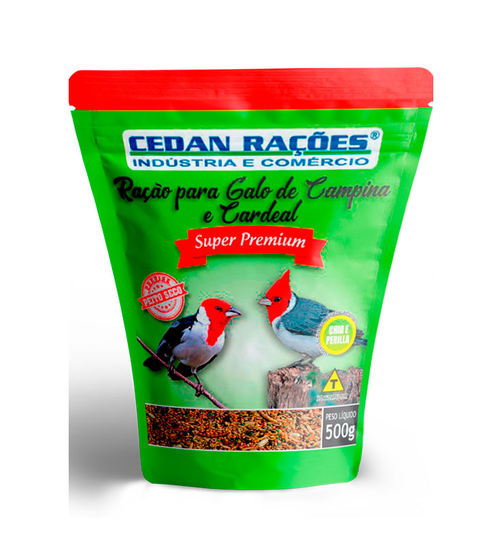GALO DE CAMPINA SUPER PREMIUM - CEDAN RACOES 500G (2563)
