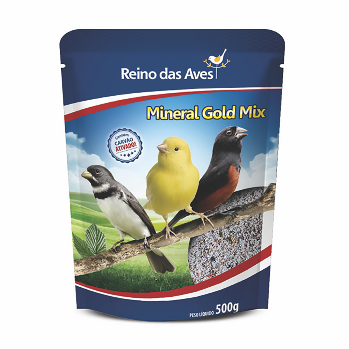 MINERAL GOLD MIX - REINO DAS AVES 500G (600)