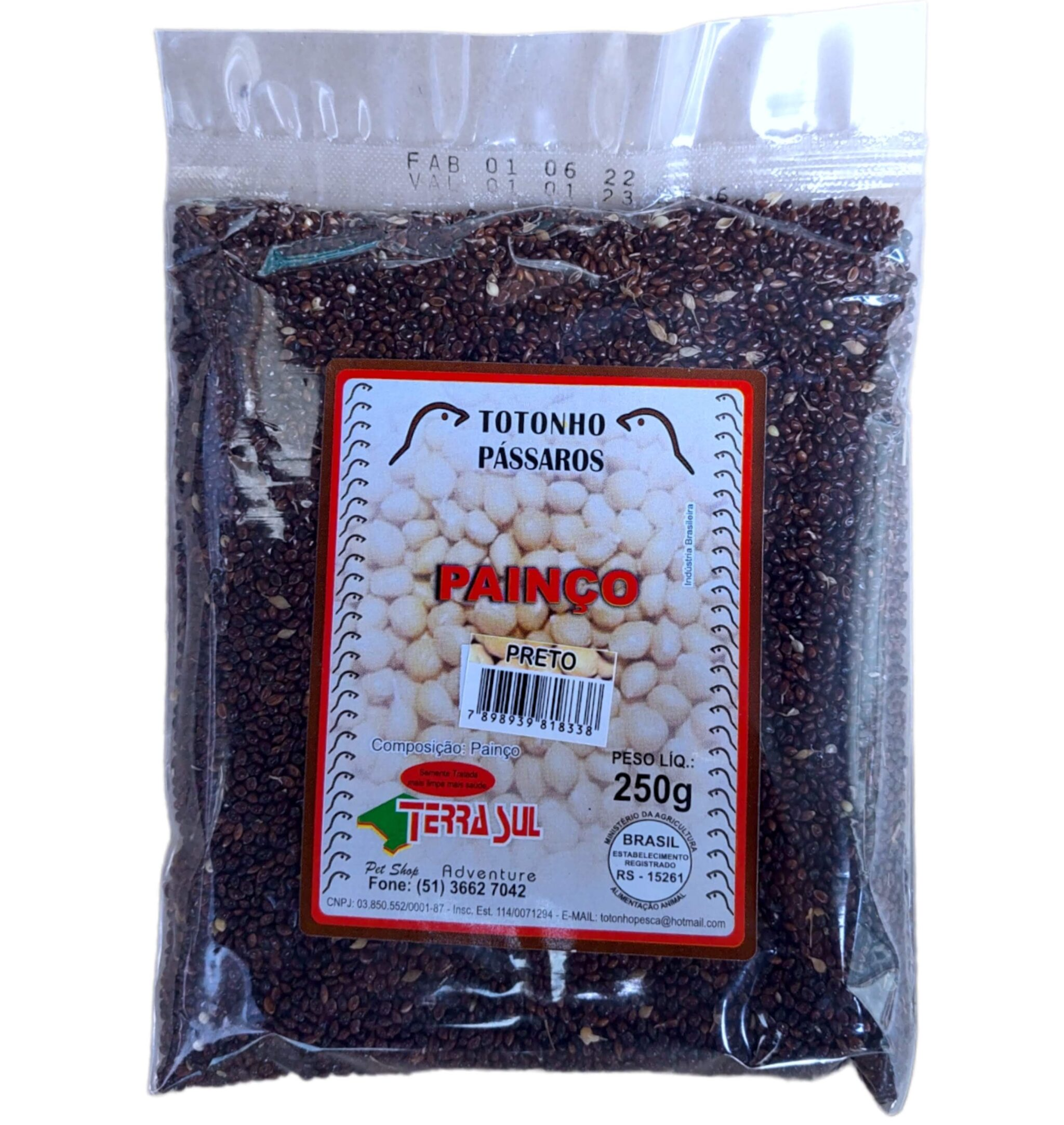 PAINCO PRETO - CANTORIA 250G (1374)